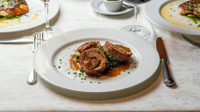Veal shank with risotto milanes